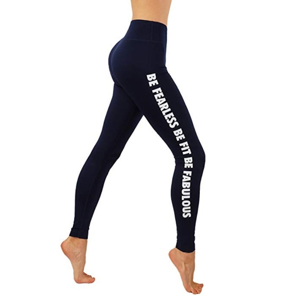 Yoga Dry-Fit Side Word Printed Compress